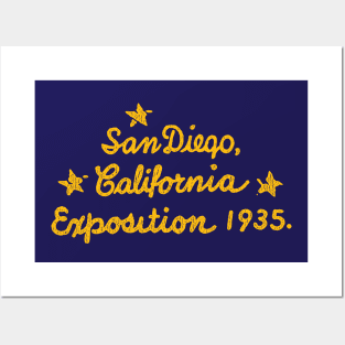 San Diego California Exposition 1935 Posters and Art